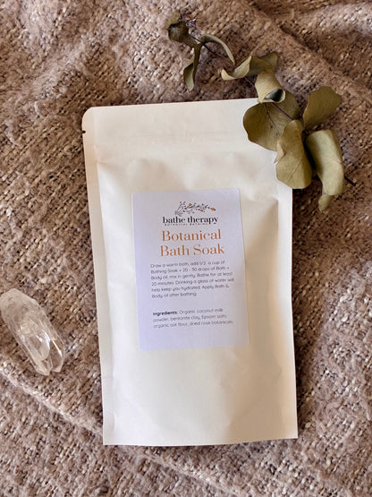 Botanical bath soak packet 