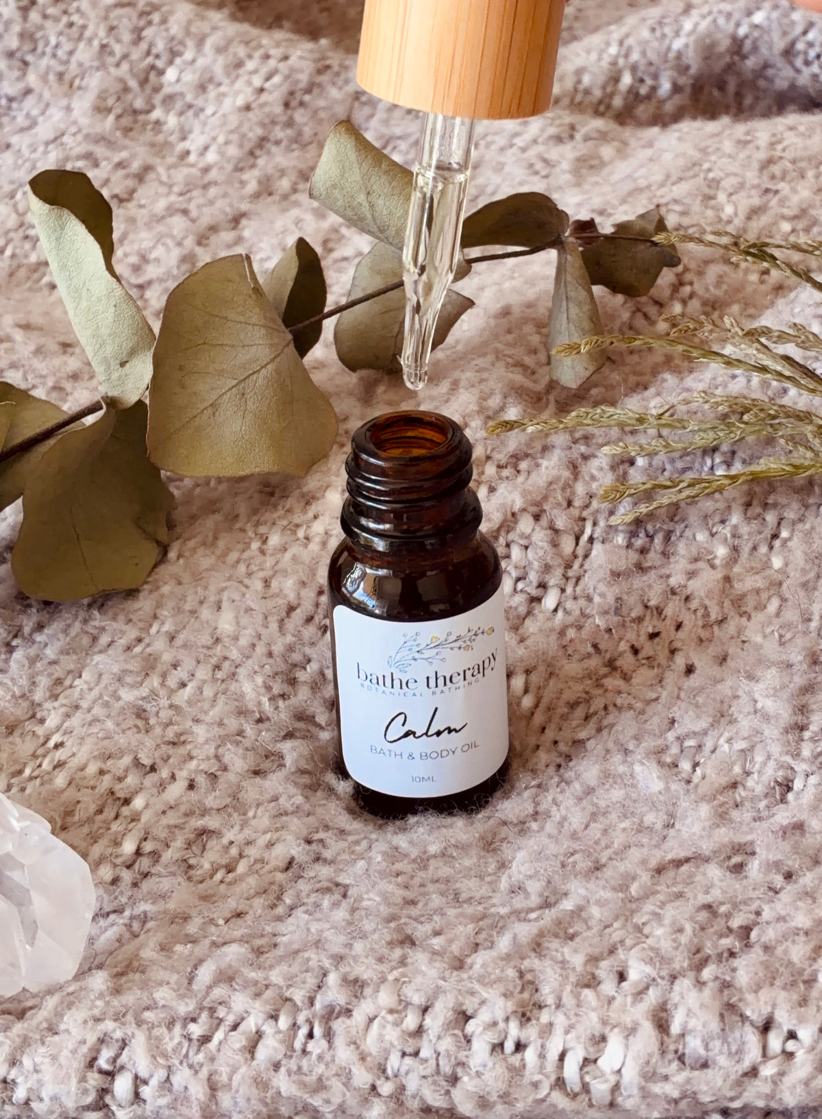 Calm aromatherapy bath & body oil